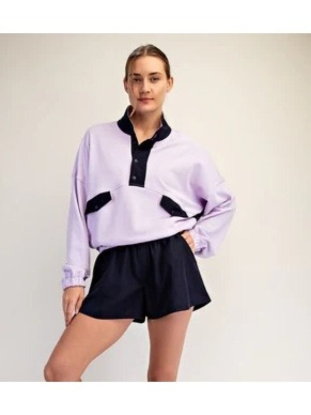 Free People World Tour Shorts Set Preppy Athleisure Gorpcore 90s Womens XL